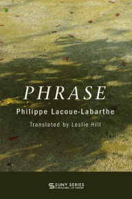 Title: Phrase, Author: Philippe Lacoue-Labarthe