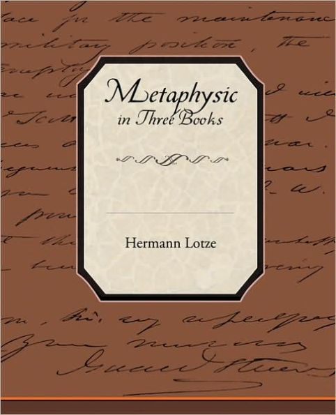 Metaphysic in Three Books