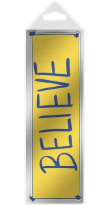 Title: Ted Lasso Believe Shapemark Bookmark