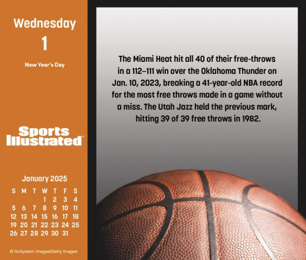 2025 Sports Illustrated Sports Boxed Calendar