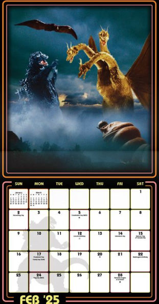 2025 Godzilla Wall Calendar