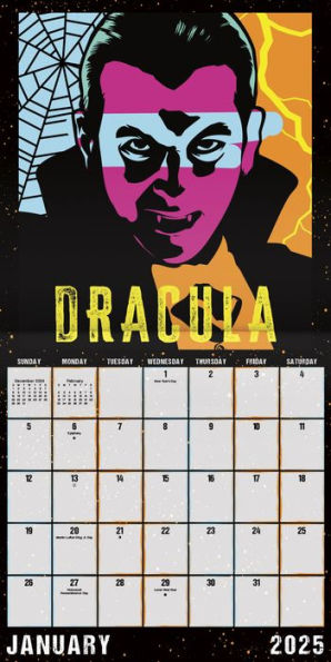 2025 Universal Monsters Wall Calendar