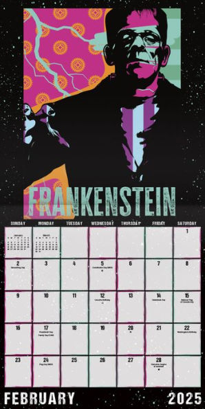 2025 Universal Monsters Wall Calendar