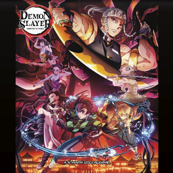 2025 Demon Slayer: Kimetsu no Yaiba Wall Calendar