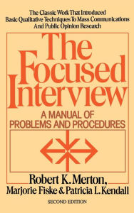 Title: Focused Interview, Author: Robert K. Merton