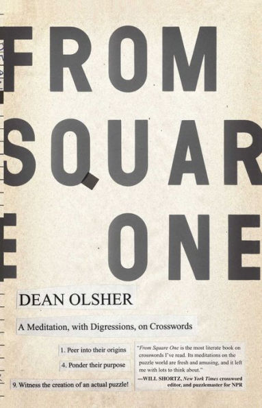 From Square One: A Meditation, with Digressions, on Crosswords