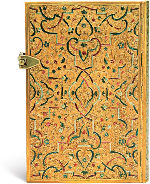 Paperblanks Gold Inlay Hardcover Journals Mini 208 pg Lined