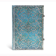 Title: Maya Blue Grande Unlined Hardcover Journal, 240pg, 120gsm by Paperblanks (Silver Filigree Collection), Author: Paperblanks
