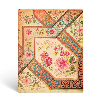 Paperblanks Filigree Floral Ivory Lyon Florals Softcover Flexi Ultra Lined 176 Pg 100 GSM