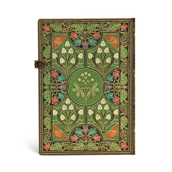 Paperblanks Poetry in Bloom Hardcover MIDI Lined Clasp Closure 144 Pg 120 GSM