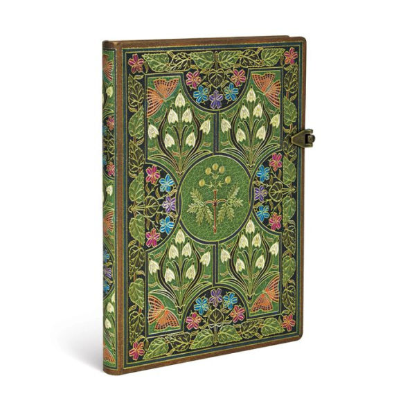 Paperblanks Poetry in Bloom Hardcover MIDI Lined Clasp Closure 144 Pg 120 GSM