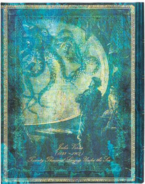 Paperblanks Verne, Twenty Thousand Leagues Hardcover Journals Ultra 144 pg Lined