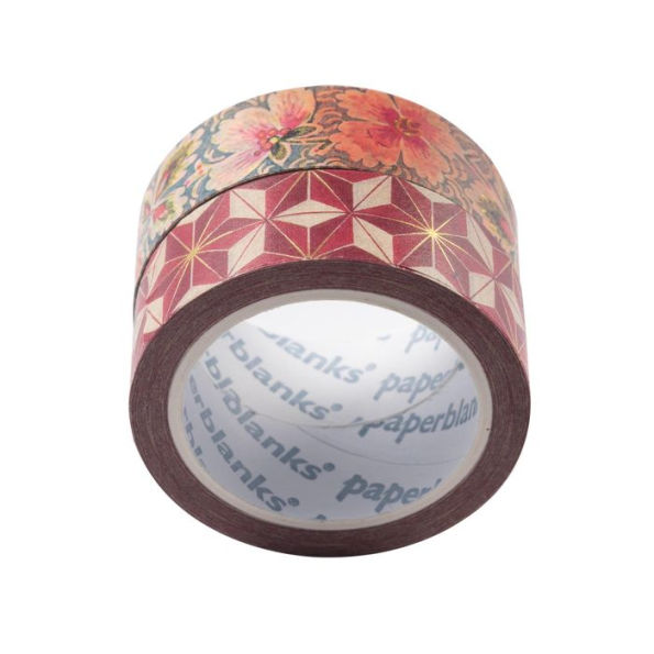 Paperblanks Hishi/Filigree Floral Ivory Pack of 2 Rolls of Washi Tape