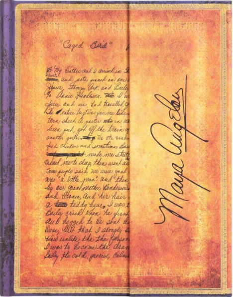 Paperblanks Angelou, I Know Why The Caged Bird Sings Ultra Lined Hardcover Journal