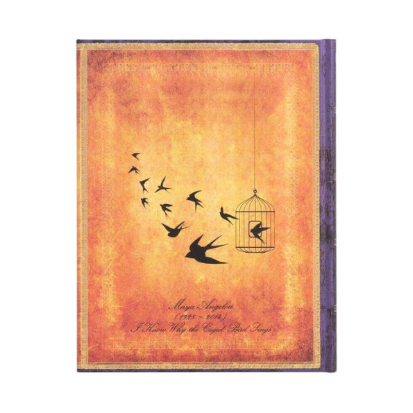 Paperblanks Angelou, I Know Why The Caged Bird Sings Ultra Lined Hardcover Journal