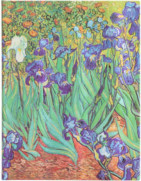 Paperblanks Van Gogh's Irises Hardcover Ultra Lined Elastic Band Closure 144 Pg 120 GSM