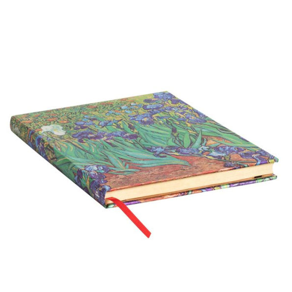 Paperblanks Van Gogh's Irises Hardcover Ultra Lined Elastic Band Closure 144 Pg 120 GSM