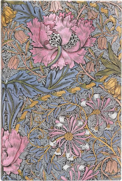 William Morris Pink Honeysuckle Hardcover Mini Journal