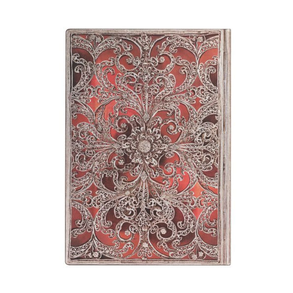 Garnet Softcover Flexi Midi Journal Filigree Collection