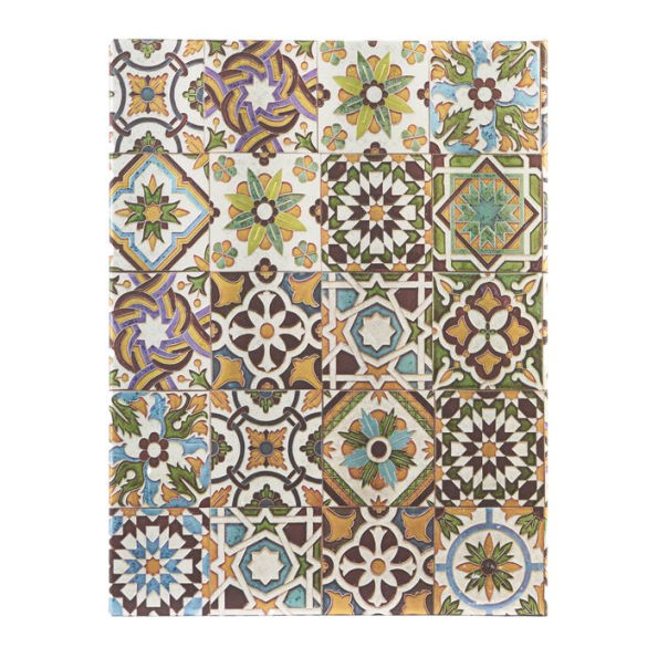 Paperblanks Porto Portuguese Tiles Hardcover Journal Ultra Lined Elastic Band Closure 144 Pg 120 GSM