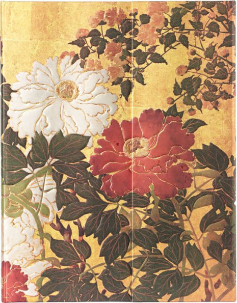 Paperblanks ~ Natsu ~ Rinpa Florals ~ Hardcover Journal ~ Ultra ~ Lined ~ Wrap ~ 144 Pg ~ 120 GSM