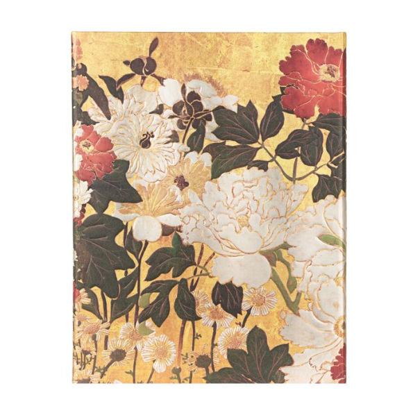 Paperblanks ~ Natsu ~ Rinpa Florals ~ Hardcover Journal ~ Ultra ~ Lined ~ Wrap ~ 144 Pg ~ 120 GSM