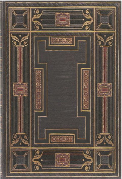 Paperblanks Onyx Asterales Hardcover Journal Mini Lined Elastic Band Closure 176 Pg 85 GSM