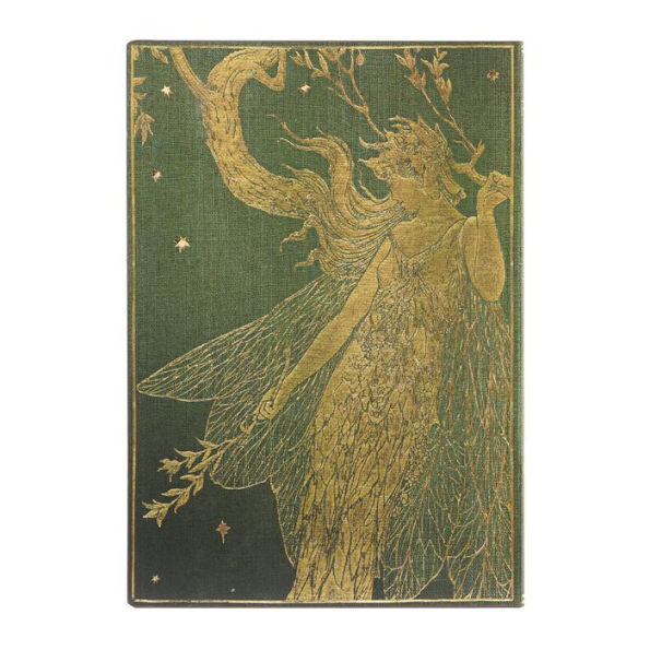 Paperblanks Olive Fairy Lang's Fairy Books Softcover Flexi Midi Unlined Elastic Band Closure 176 Pg 100 GSM