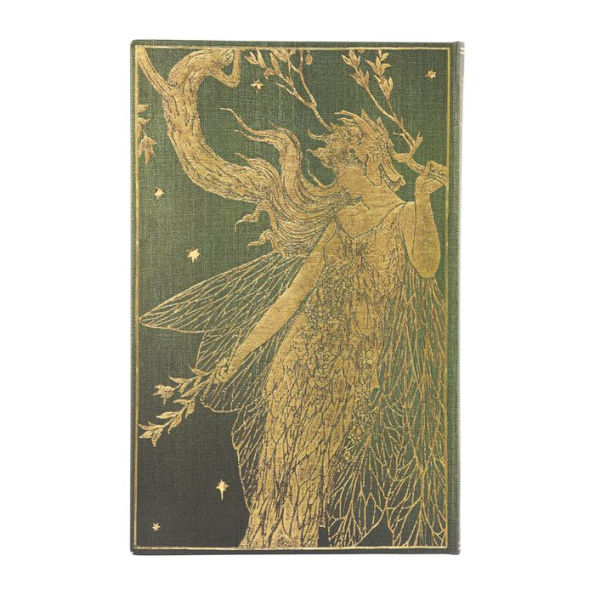 Paperblanks Olive Fairy Lang's Fairy Books Dot-Grid Planners Maxi Dot Grid Elastic Band Closure 192 Pg 120 GSM