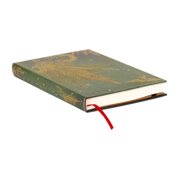 Paperblanks Olive Fairy Lang's Fairy Books Dot-Grid Planners Maxi Dot Grid Elastic Band Closure 192 Pg 120 GSM