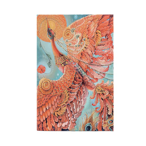 Paperblanks Firebird Birds of Happiness Hardcover Journals MIDI Unlined Elastic Band 144 Pg 120 GSM