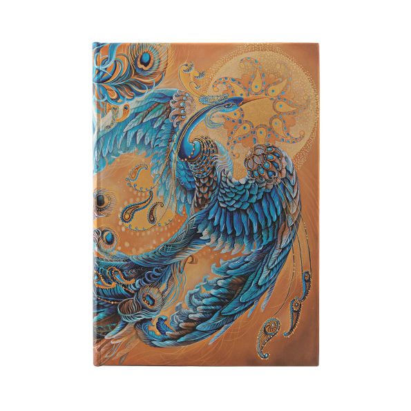 Paperblanks ~ Skybird ~ Birds of Happiness ~ Hardcover Journals ~ Midi ~ Lined ~ Elastic Band ~ 144 Pg ~ 120 GSM