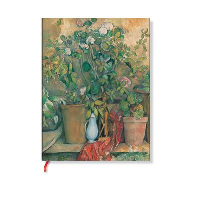 Cezanne's Terracotta Pots and Flowers MIDI Hardcover Address Book, 144pg, 120gsm, the Barnes Collection by Paperblanks (Cezanne's Terracotta Pots and Flowers)