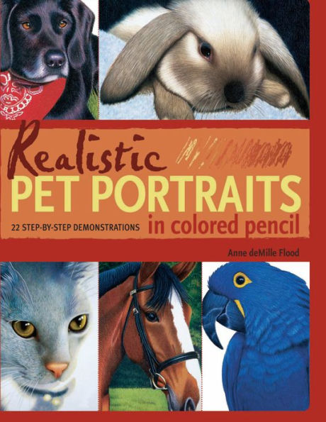 Realistic Pet Portraits in Colored Pencil