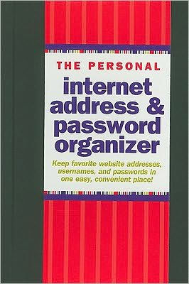 Personal Internet Address & Password Logbook Black