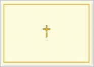 Gold Cross Note Cards