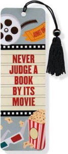 Title: Never Judge A Book By Its Movie Beaded Paper Bookmark