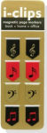 Alternative view 1 of Music i-Clips Magnetic Page Markers - Set of 8