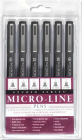 Studio Series Micro-Line Black Pen Set of 6