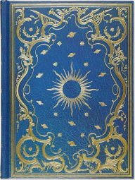 Title: Celestial Blue and Gold Embossed Paper Bound Journal (6