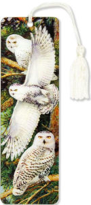 Title: Snowy Owl 3-D Lenticular Bookmark