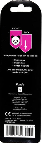 PANDA ICLIPS - MAGNETIC BOOKMARKS