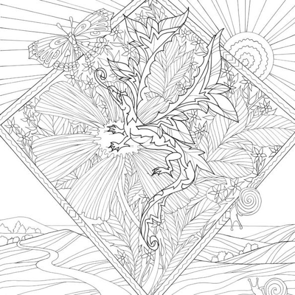 Dragons Artists' Coloring Book