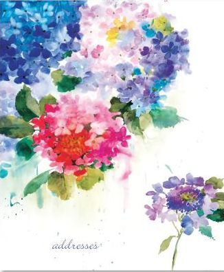 Hydrangeas Large Address Book