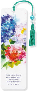 HYDRANGEAS BEADED BOOKMARK