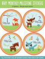 Baby Monthly Milestone Stickers - Woodland Friends