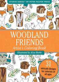 Title: The Portable Adult Coloring Book - Woodland Friends (31 stress-relieving designs), Author: Peter Pauper Press