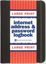 Title: Internet Address & Password Logbook, Author: Peter Pauper Press