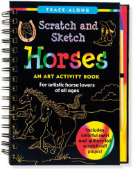 Title: Scratch & Sketch Horses (Trace-Along): An Art Activity Book, Author: Kelley Betsy