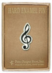Alternative view 2 of Enamel Pin Treble Clef